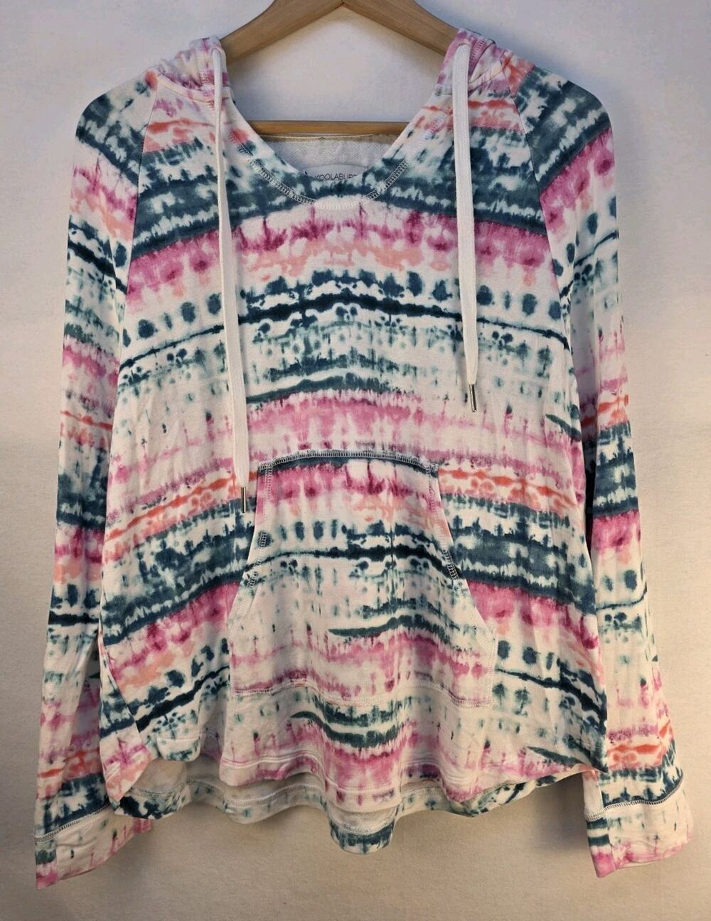 Koolaburra By UGG Women's Medium Long Sleeve Tie Dye Hoodie Soft Rayon